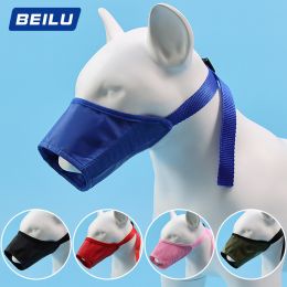 2pcs Dog Mouth Cover Adjustable Anti bite; Anti bark; Anti accidental Eating Dog Mask Pet Supplies Wholesale (Specifications: 1 # mouth circumference 12cm, colour: blue)