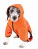 Pet Life Active 'Pawsterity' Heathered Performance 4-Way Stretch Two-Toned Full Bodied Hoodie