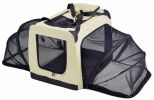 Pet Life 'Hounda Accordion' Metal Framed Soft-Folding Collapsible Dual-Sided Expandable Pet Dog Crate