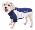 Pet Life Active 'Barko Pawlo' Relax-Stretch Wick-Proof Performance Dog Polo T-Shirt