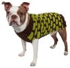 Fashion Weaved Heavy Knit Designer Ribbed Turtle Neck Dog Sweater