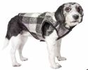 Pet Life 'Black Boxer' Classical Plaided Insulated Dog Coat Jacket