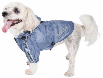 Dog Helios 'Torrential Shield' Waterproof Multi-Adjustable Pet Dog Windbreaker Raincoat (Color: Blue, size: X-Large)