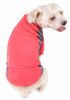 Pet Life Active 'Barko Pawlo' Relax-Stretch Wick-Proof Performance Dog Polo T-Shirt