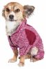 Pet Life Active 'Downward Dog' Heathered Performance 4-Way Stretch Two-Toned Full Body Warm Up Hoodie