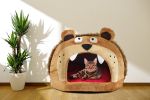 Roar Bear Snuggle Plush Polar Fleece Pet Bed