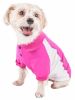 Pet Life Active 'Barko Pawlo' Relax-Stretch Wick-Proof Performance Dog Polo T-Shirt