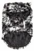 Pet Life Luxe 'Paw Dropping' Designer Gray-Scale Tiger Pattern Mink Fur Dog Coat Jacket