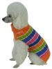 Tutti-Beauty Rainbow Heavy Cable Knitted Ribbed Designer Turtle Neck Dog Sweater