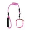 Dog Leash Two-color Machine Woven Nylon Handle Round Rope Pockmark Pet Chest Back Collar Pet Supplies