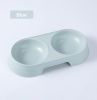 Double Cat Bowl Dog Bowl Pet Feeding Macarone Cat Water Food Bowl Anti-overturning Pet Bowls Feeder For Cats Dogs Pet Supplies