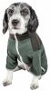 Pet Life Active 'Embarker' Heathered Performance 4-Way Stretch Two-Toned Full Body Warm Up