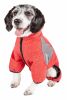 Pet Life Active 'Fur-Breeze' Heathered Performance 4-Way Stretch Two-Toned Full Bodied Hoodie