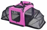 Pet Life 'Hounda Accordion' Metal Framed Soft-Folding Collapsible Dual-Sided Expandable Pet Dog Crate