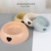 Pet Supplies Dog Bowl Rice Bowl Plastic Love Single Bowl Pet Bowl Cat Bowl Pet Bowl Love Pet Bowl